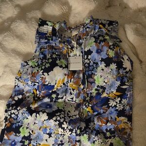 Zac & Rachel Multicolor Floral Blouse Size Medium